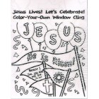 Easter Window Sticker To Colour